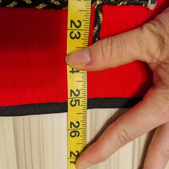 Vintage Julia Ku Jacket Sz M Red Animal Print Patchwork Retro - Picture 8 of 8